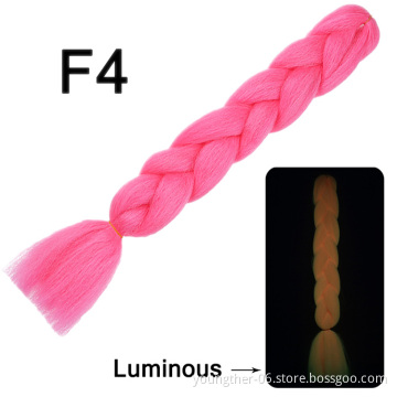 Braiding Hair Faux locs Passion Twist Luminous Ombre Jumbo High Temperature Fiber Synthetic Marley Hair Braid Box Braiding Hair